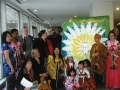 The Tarumi Violinsts at the United Nations following their performance in the celebration of the 39th Annual UN Peace Bell Ceremony on Earth Day